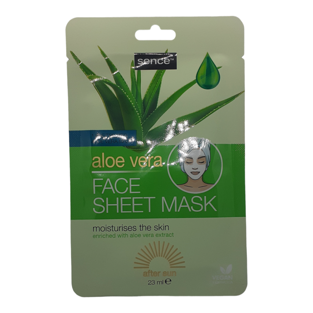 masque pour le visage en bambou biodégradable enrichi en extrait d'aloé vera pour hydrater la peau