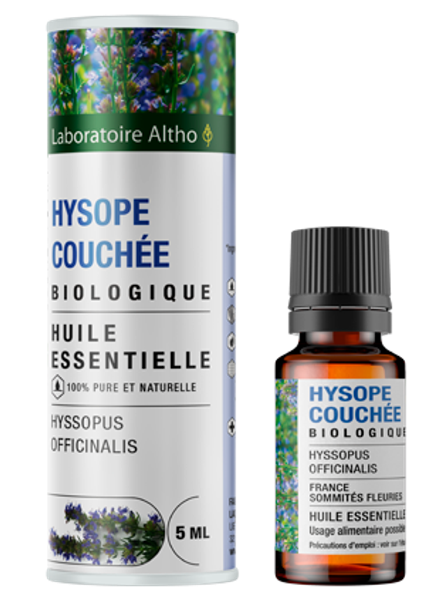 Hysope couchée / Hyssopus Officinalis Bio Laboratoire Altho | 5 ml | Huile Essentielle - confort respiratoire