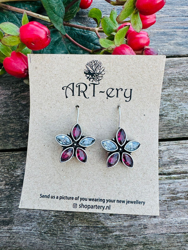 Floral earrings