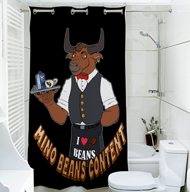 Mino beans Duschvorhang 140cm x 200cm