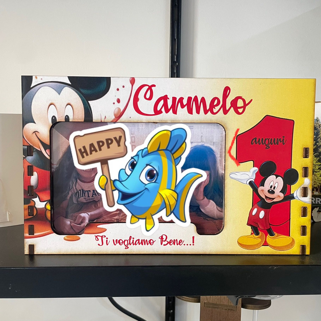 Cornice porta foto in legno