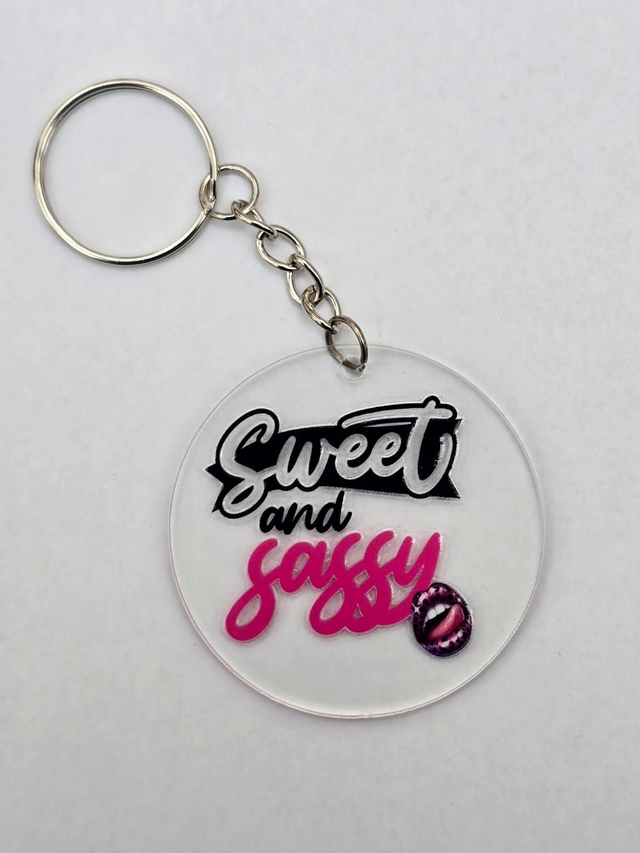 SWEET & SASSY KEYRING - ADROIT CREATIONS