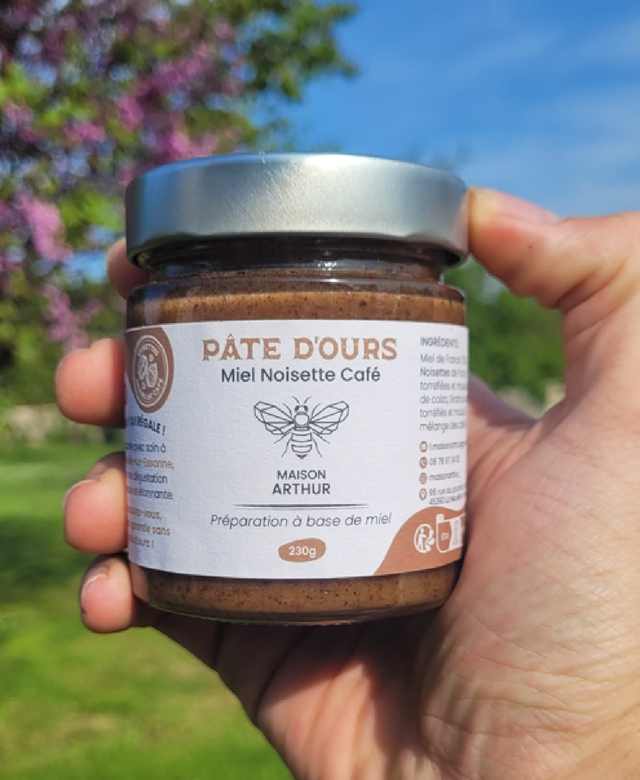 Pâte d&#039;ours (miel - noisette - café)