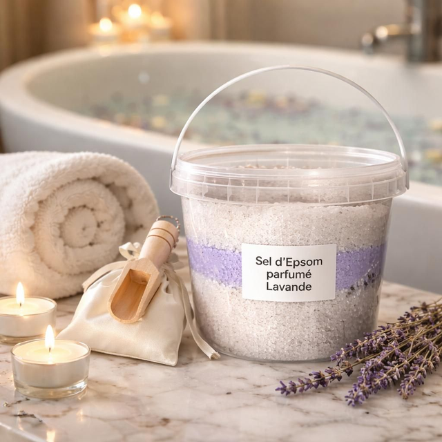 "Lavande" - Sel de bain d'Epsom 1 kg