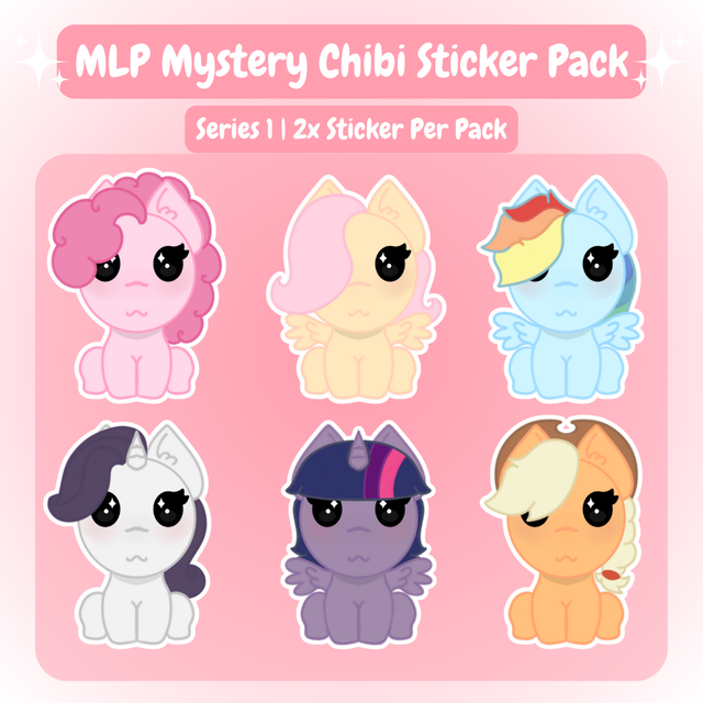 MLP Chibi Mystery Stickers Series 1