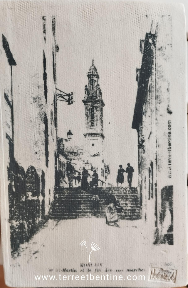 COLLECTION : CPA Morlaix : "les 100 marches Morlaix"