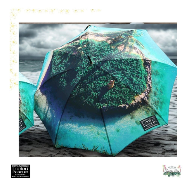 Parapluie taille golf "Motu à Bora Bora"