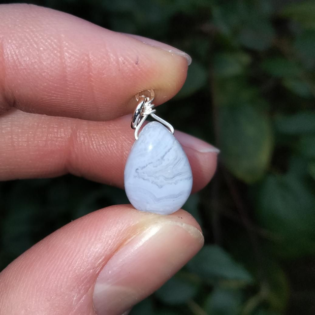 Blue Lace Agate Drop 1