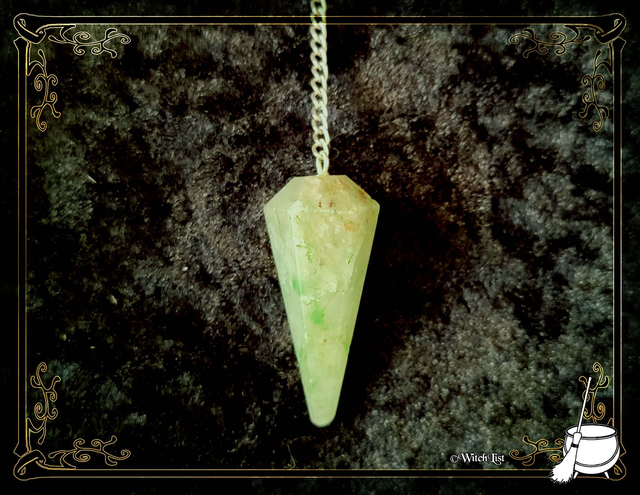 Pendule - Préhnite verte