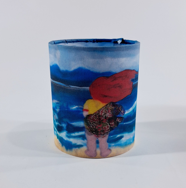 Beach in all weathers -wind tealight holder     