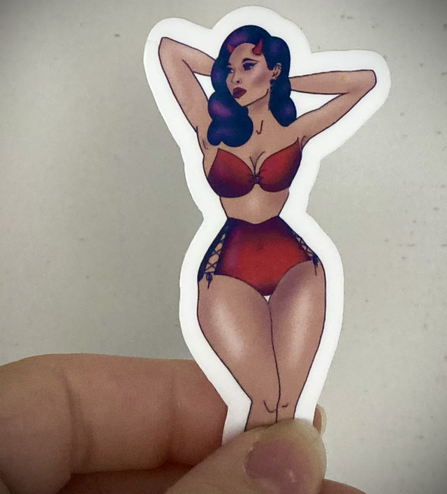 The Devil Tarot Sticker