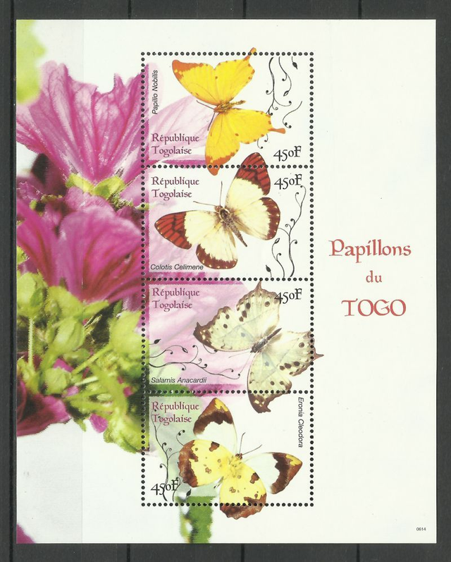 Togo 2006 Butterflies Sheetlet MNH