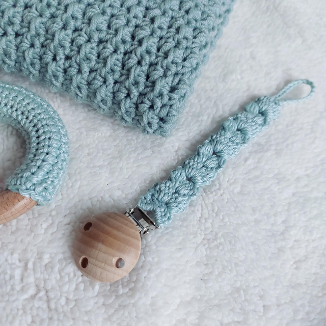 Attache-tétine - Vert Sauge