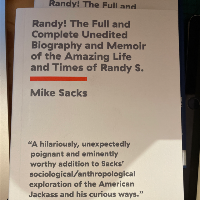 Randy! Mike Sacks