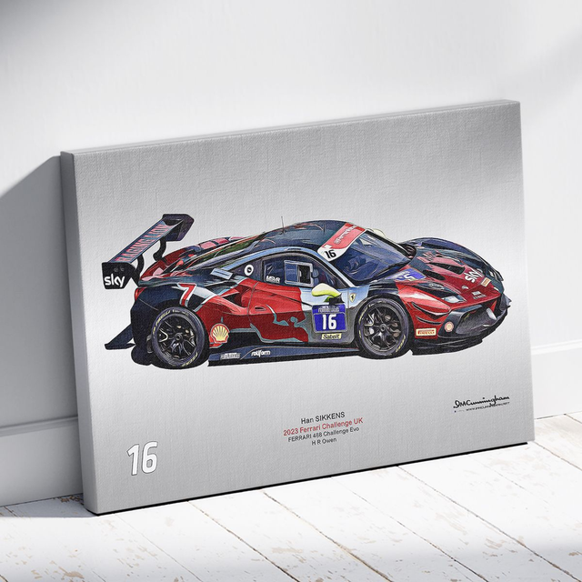 C230900 Ferrari 488 Challenge Evo FCUK23 SIKKENS #16