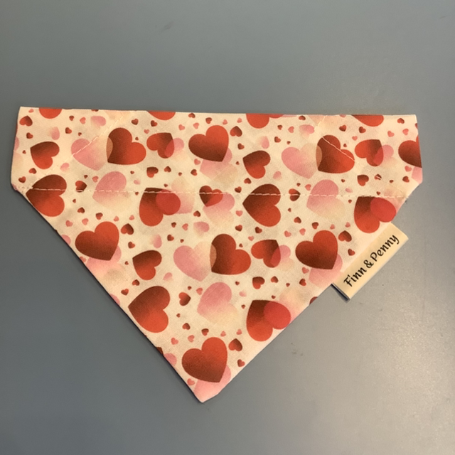 Red and Pink Hearts Bandana