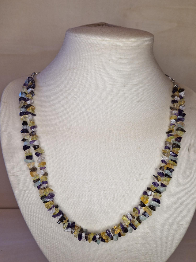 Améthyste - Citrine - Aigue-Marine - Quartz - Quartz fumé / 045