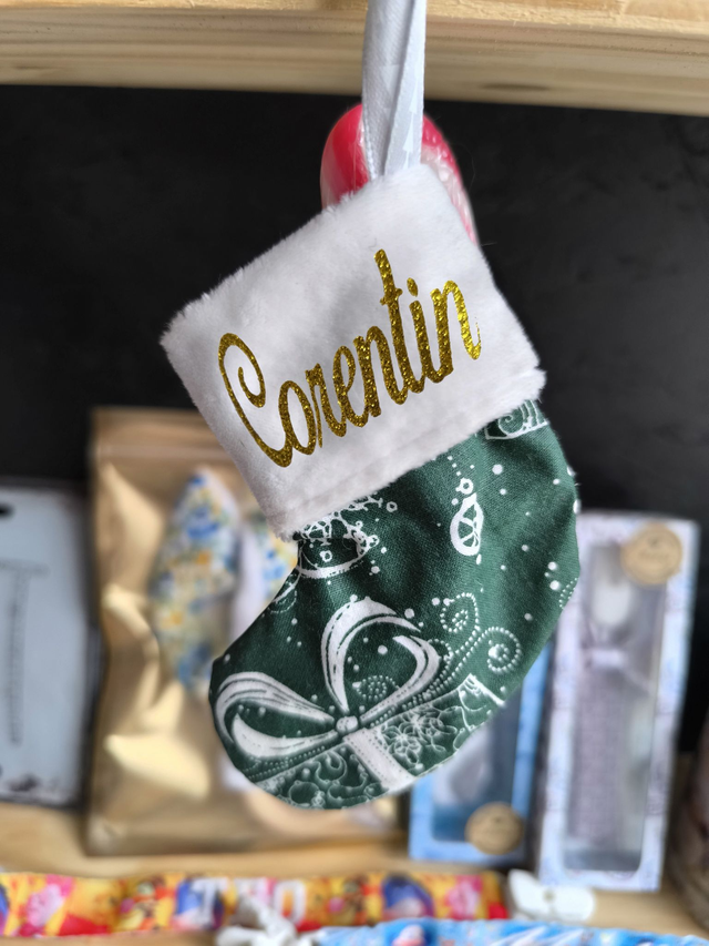 Mini Chausette Noël vert