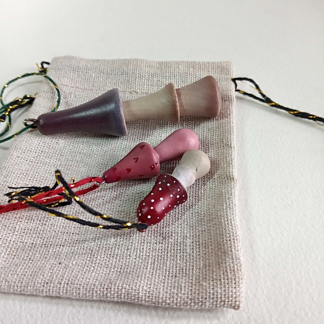 Lot de 3 champignons