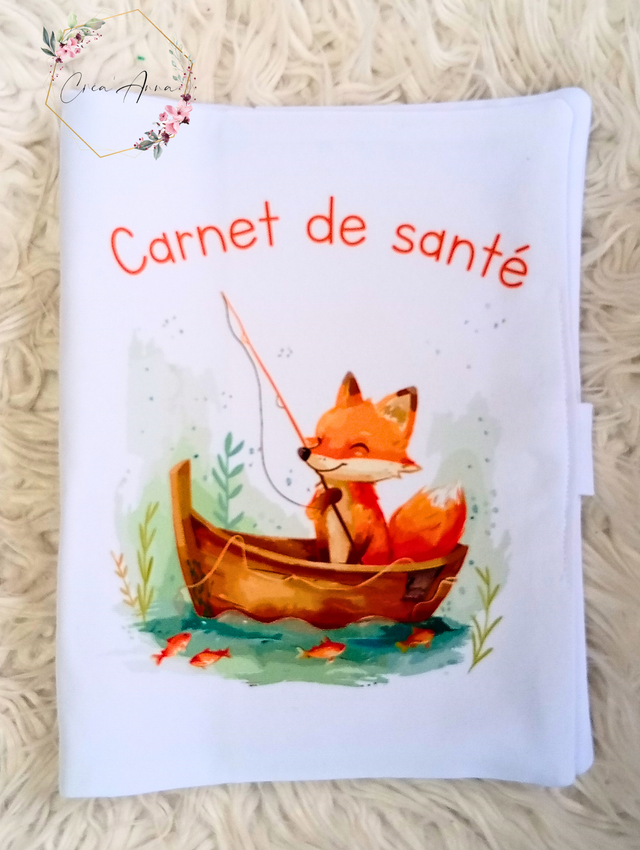 Protège carnet de santé renard