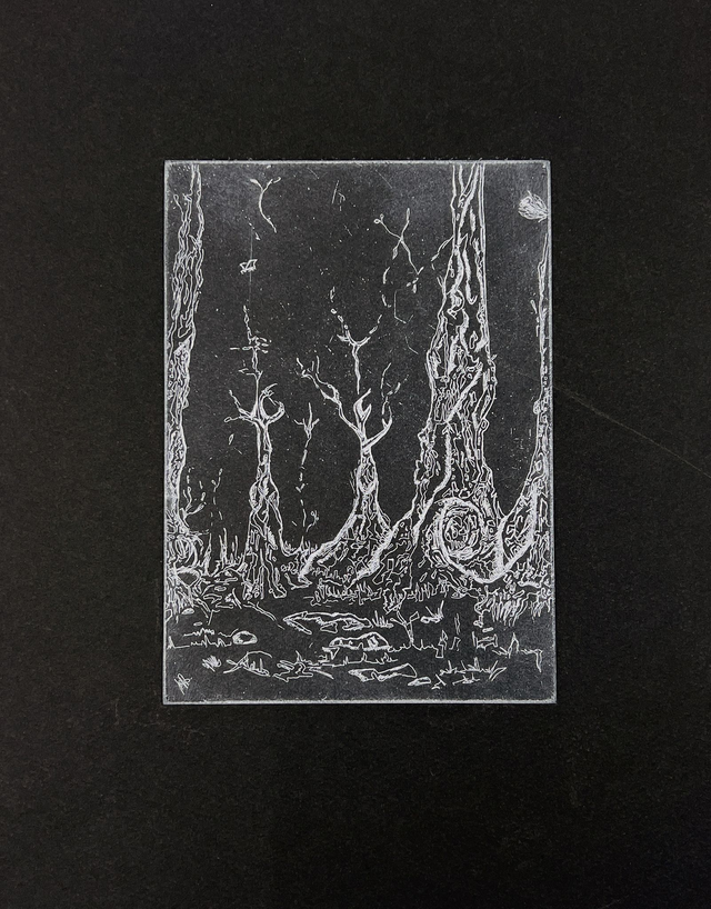 Neoprototaxite Limited Edition Etching Black