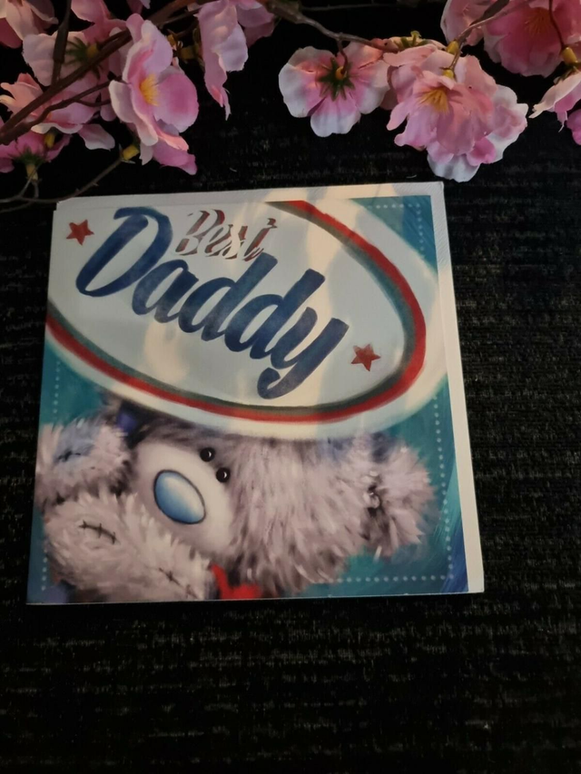 Best Daddy Me to You Bear Square Father Day Greeting Card 