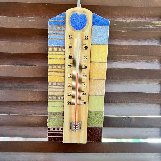 Mosaïque - Thermomètre d’ambiance - Intérieur/Extérieur (1)