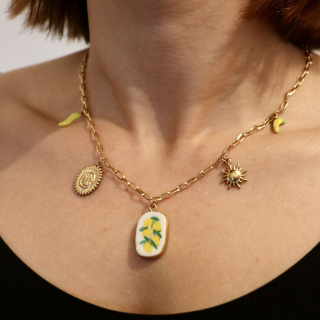 Collier citronné
