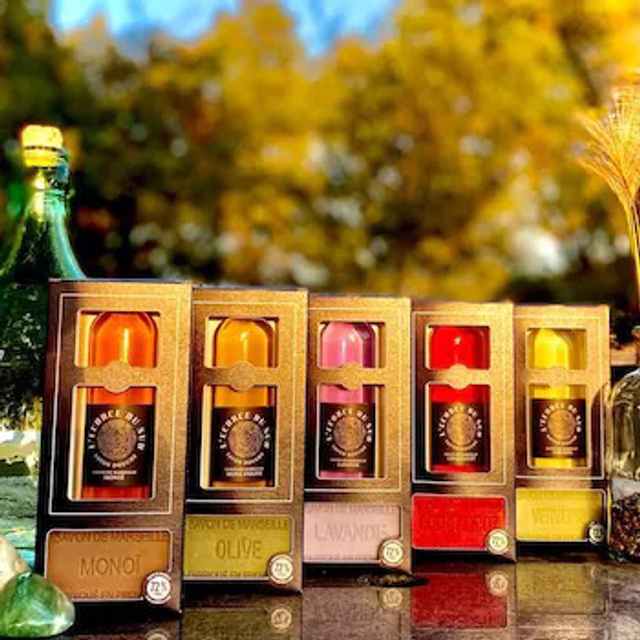 Coffret duo : savon douche &amp; savon lavande 