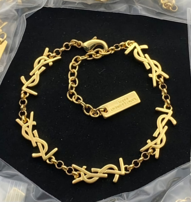 Bracelets YSL doré 