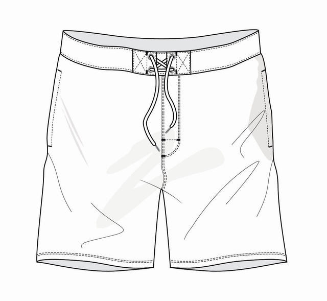 Herren Badeshorts auf Maß - Boardshorts mit Taschen und Hosenschlitz