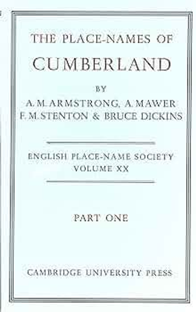 The Place-Names of Cumberland