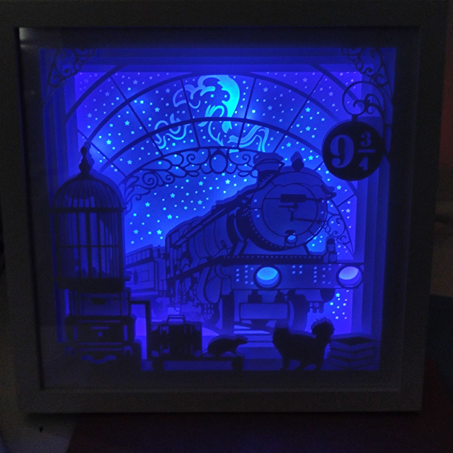 Lightbox inspirée d&#039;Harry Potter Poudlard Express