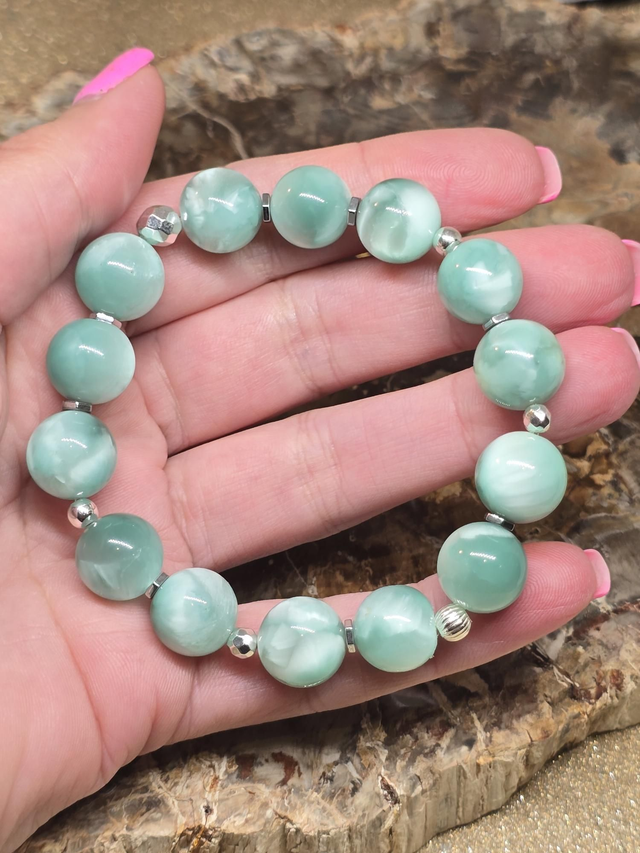 Bracelet Garniérite XL en 1,2 cm