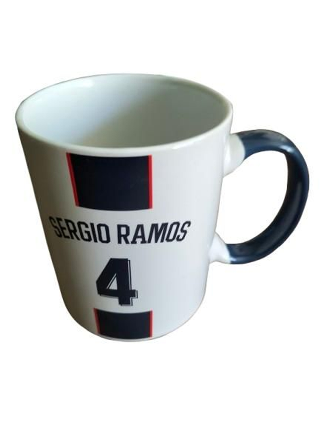 PSG Mug  collector Sergio Ramos blanc