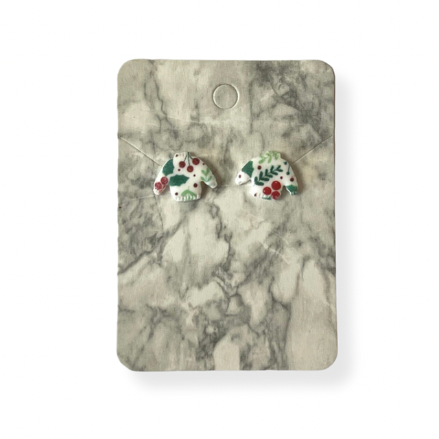 Christmas jumper stud earrings