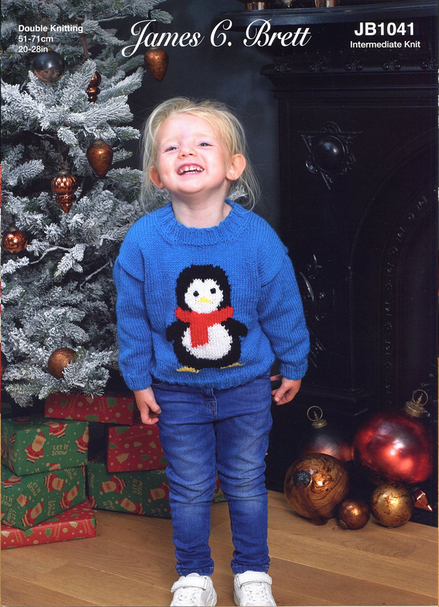JB1041 Childrens Penguin Jumper Pattern