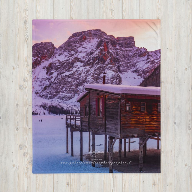  Coperta Lago di Braies sunset 