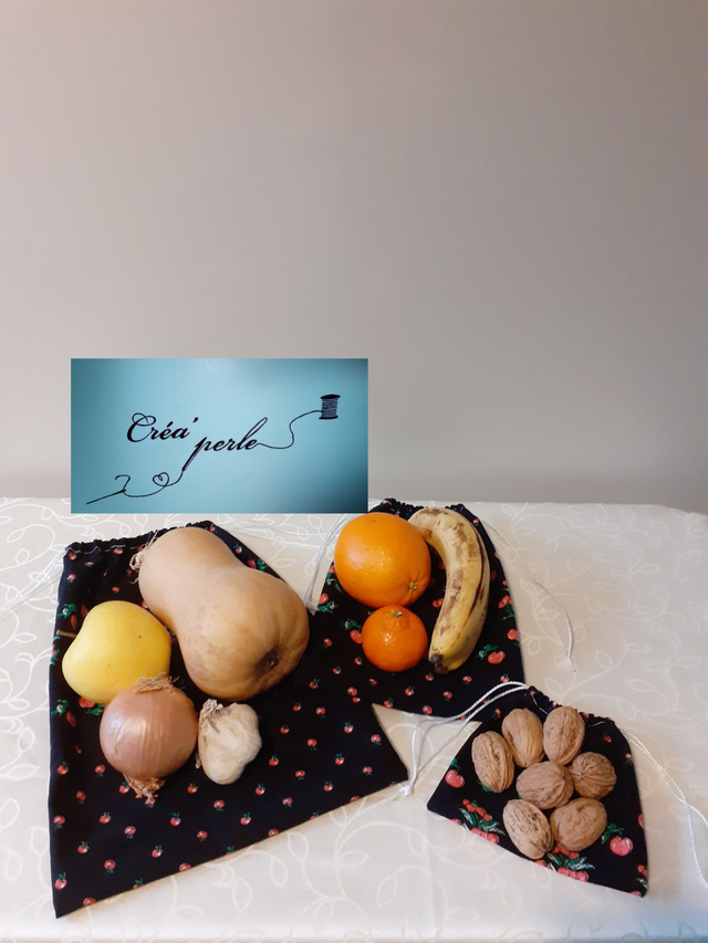 Sacs à vrac lot de 3 , de 3 tailles différentes