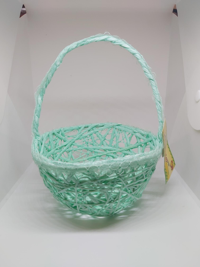 cestino realizzato con corda
