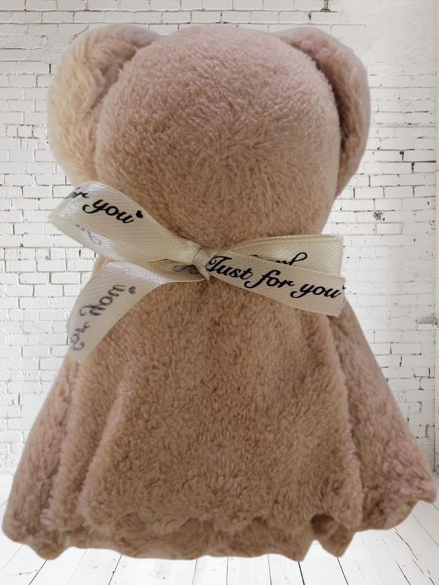 Petite serviette ourson crème 