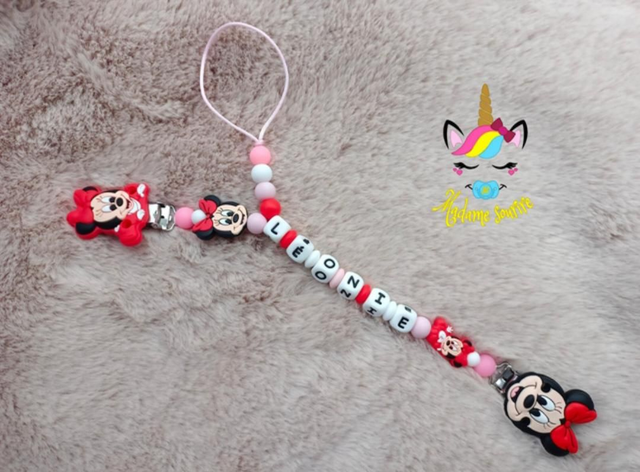 Attache doudou et tétine Mine