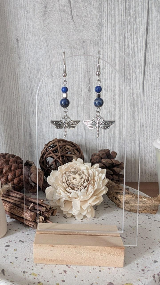 Boucles d'oreilles lapis-lazuli 