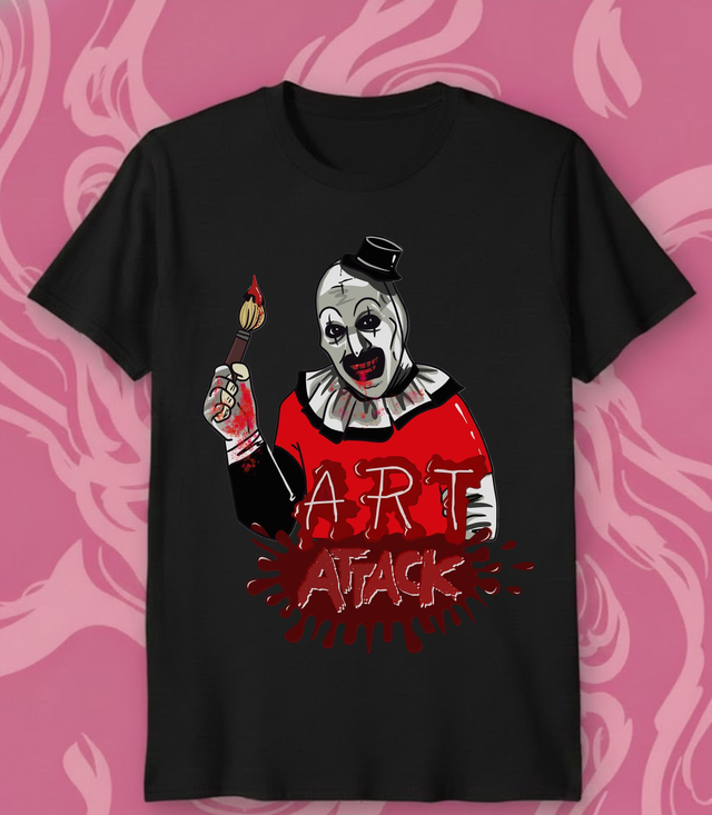 Cats Corner - Art Attack Terrifier T-shirt