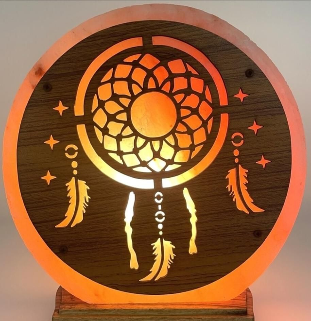 Lampe de sel attrape rêve 