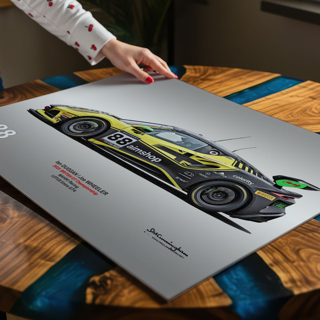 C250608 Lotus Emira GT4 British GT 25 MahikiRacing #88 Snetterton CAP