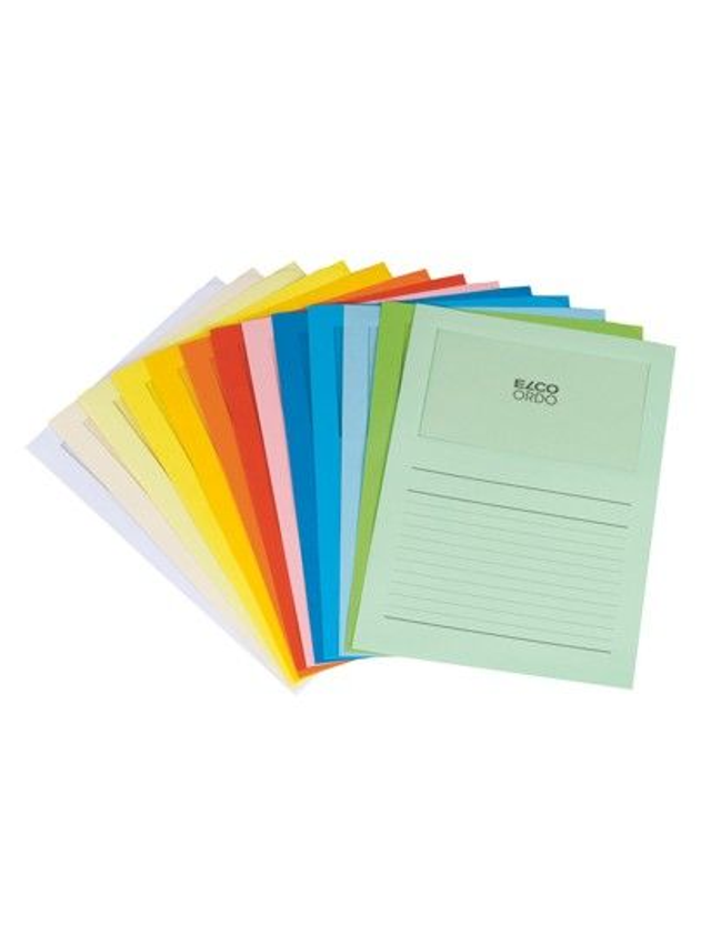 ELCO Papiermäppli mit Fenster, Beschriftung