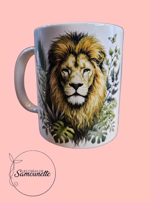 Tasse lion savane 