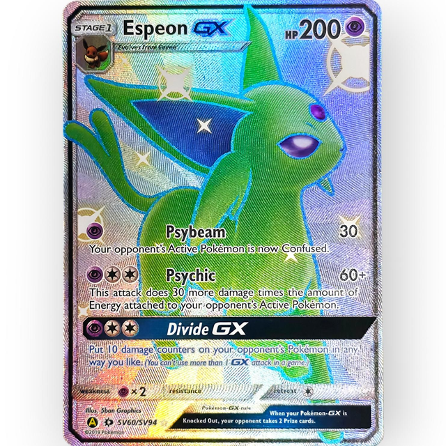 Espeon GX SV60/SV94 | Shiny | Verborgenes Schicksal (Hidden Fates) | Englisch
