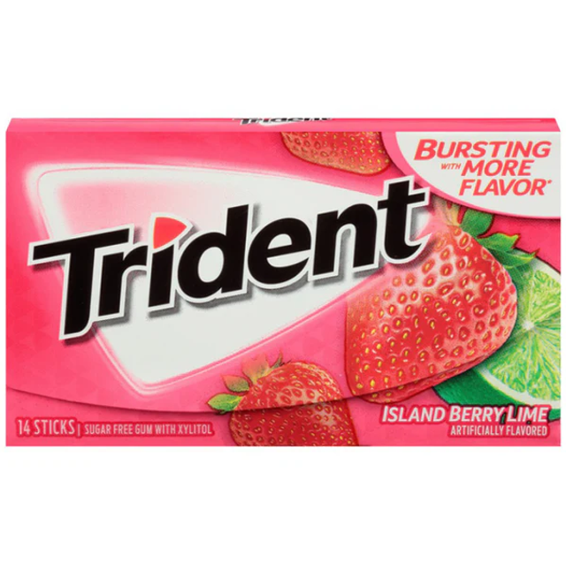 Trident Gum Island Berry Lime Twist 